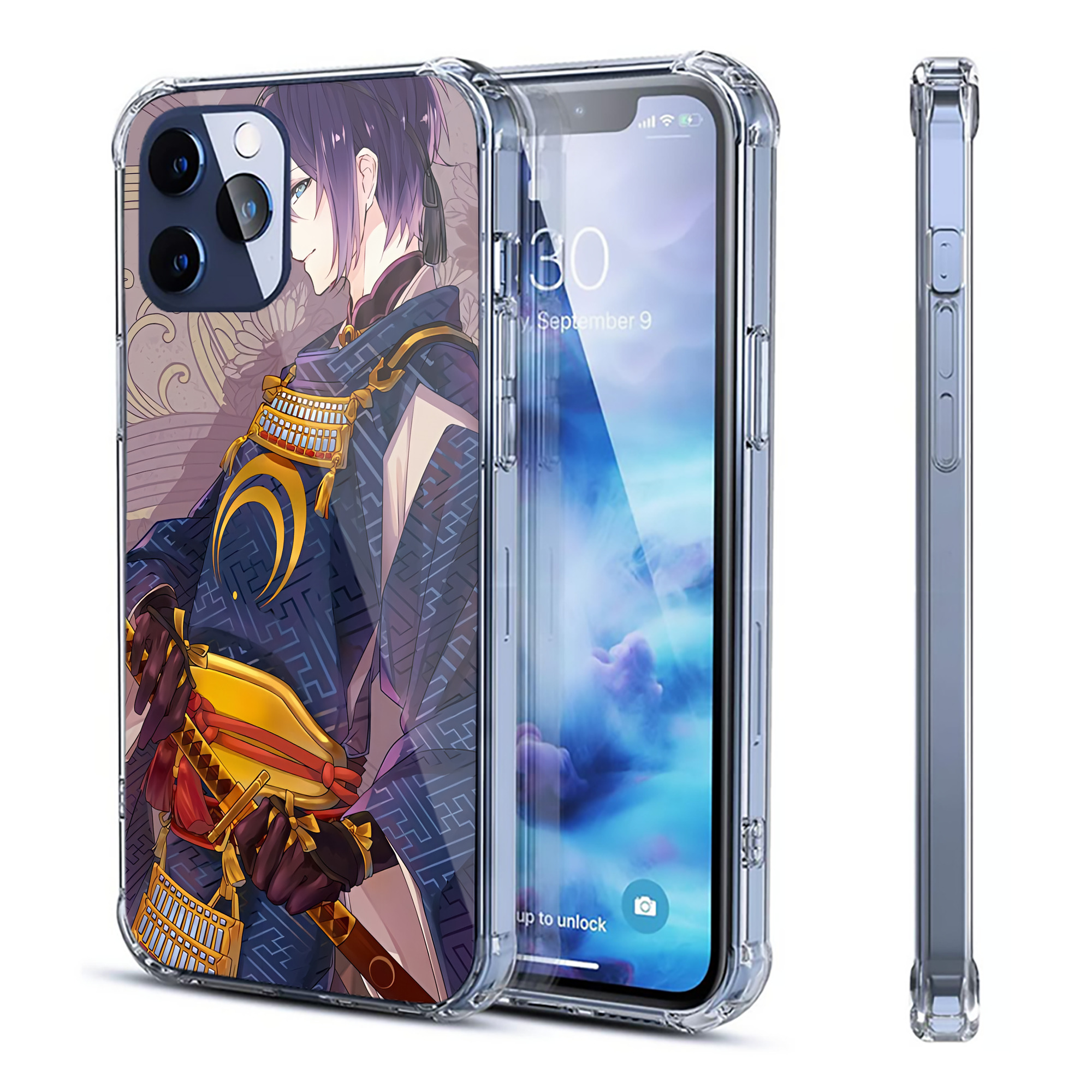 （画像用） 刀剣乱舞 Touken Ranbu 【iPhone 12シリーズ対応】透明スマホケース（クリアソフトケース）